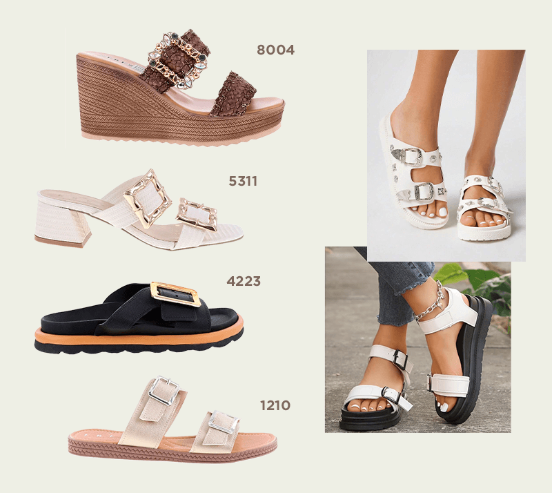 sandalias con hebilla para disfrutar de la playa
