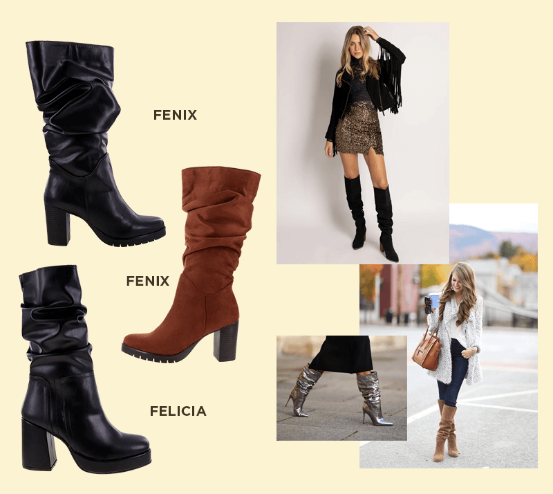 botas fruncidas para darle carácter a tu look