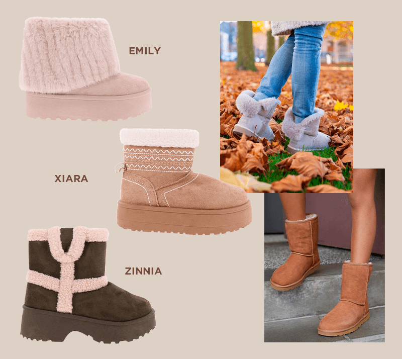 Botas afelpadas para máxima comodidad
