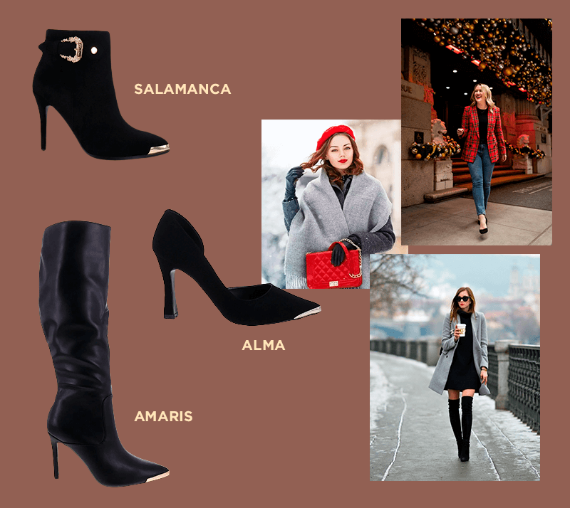 zapatos y outfits para posadas mujer