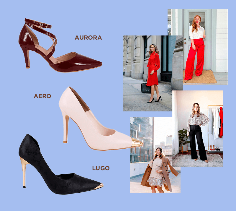 tacones para posada de oficina