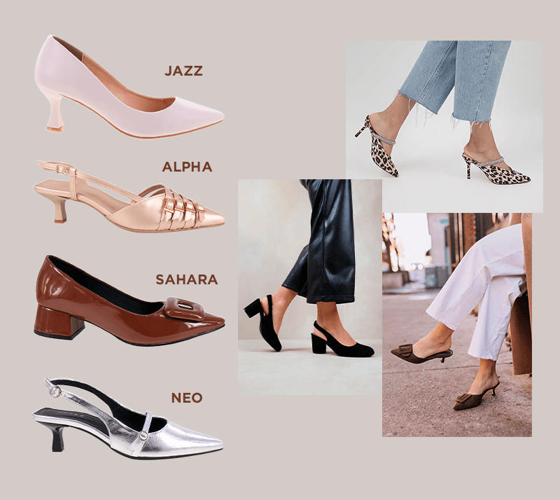 modelos de tacones bajos de moda