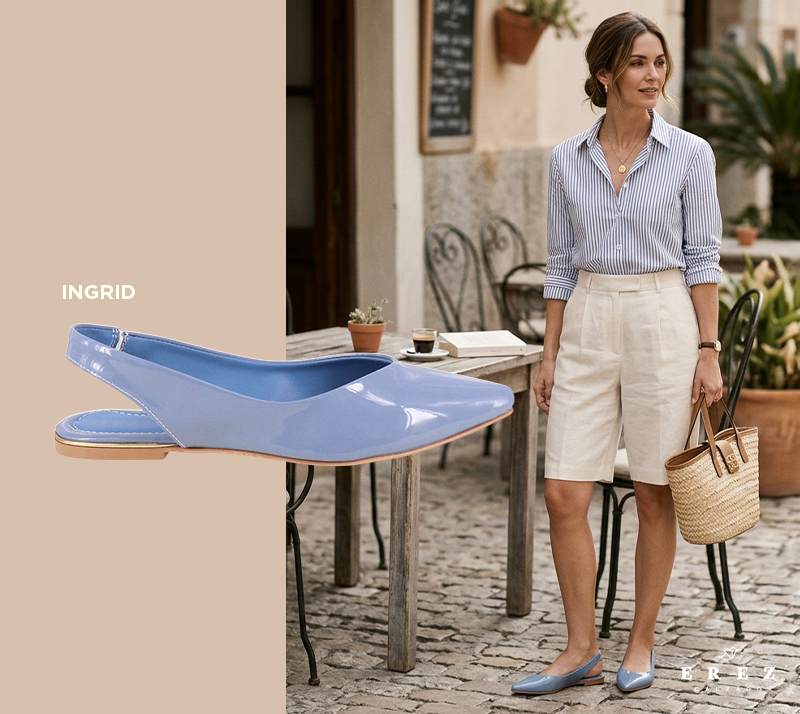 El look effortless que todas buscamos con algunas prendas básicas... ¡y unos flats únicos!